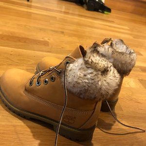 Timberland Fur Construction Boots